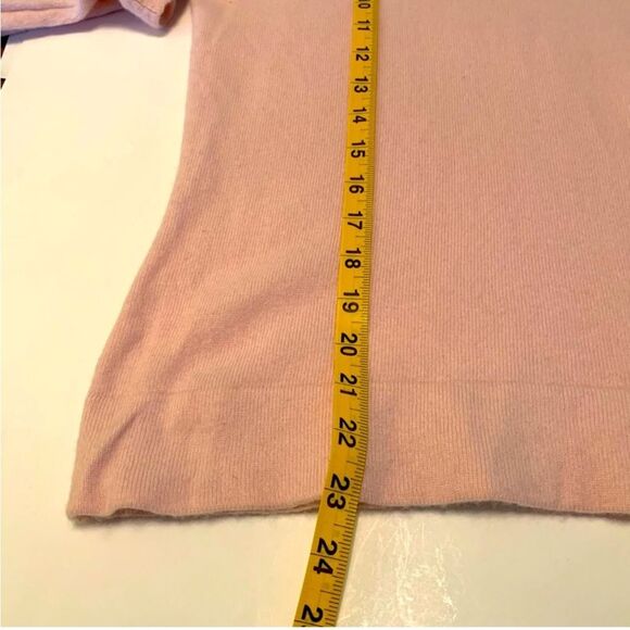 LANDS’ END VTG 100% Cashmere Women Pink Sweater MP 10/12 Boat Neck Long Sleeve. - Picture 11 of 11